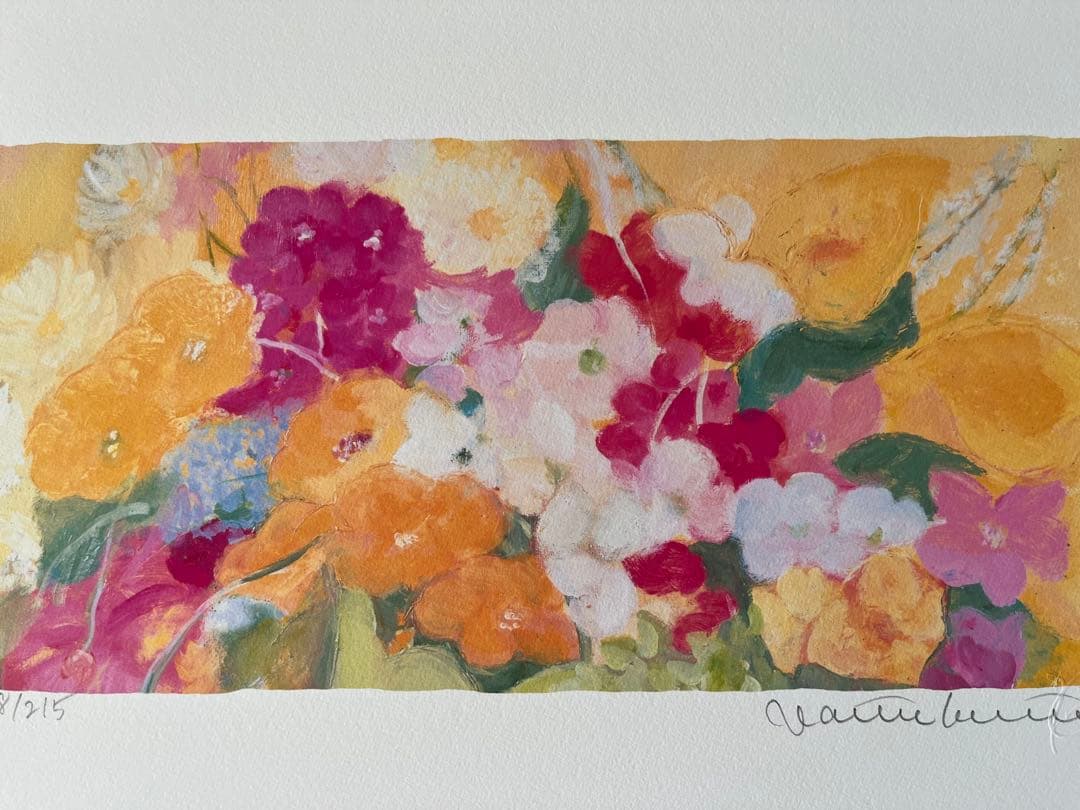 新品額入り版画　ジニー・キム　証明書付限定ジクレー　直筆サイン、EDあり