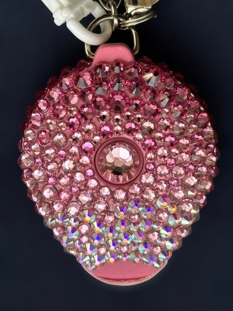 【新品未使用】デコプティデコPUTTIプティ リール式ストラップ　スワロフスキー