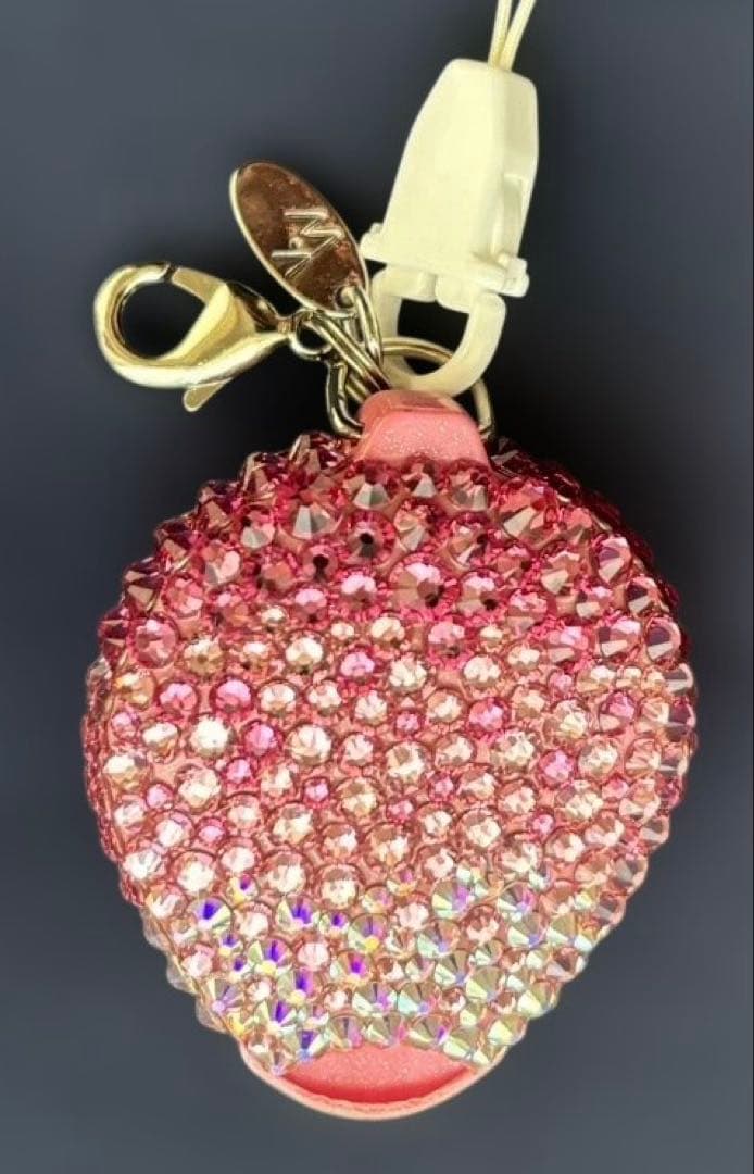 【新品未使用】デコプティデコPUTTIプティ リール式ストラップ　スワロフスキー