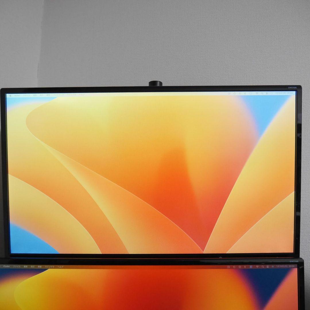 BENQ27インチモニター2セット アームと接続ケーブル付き