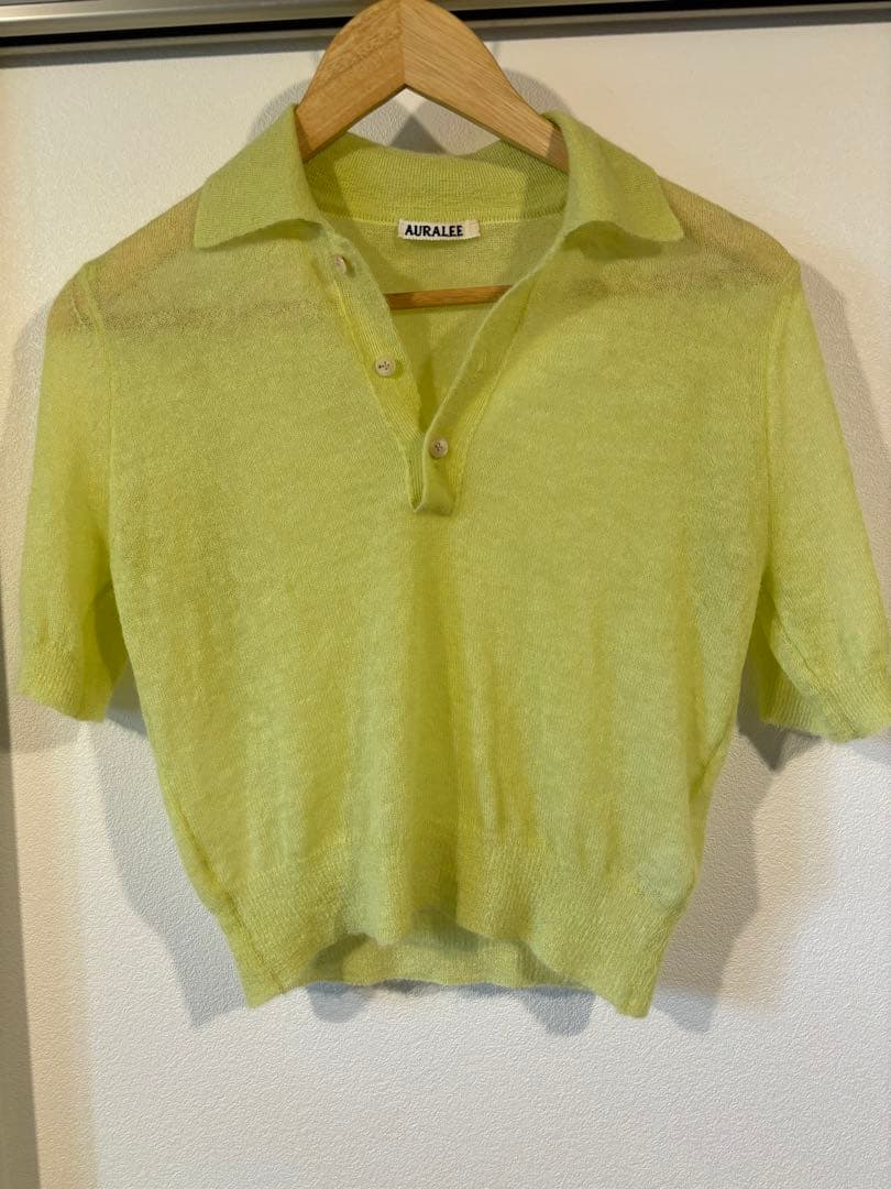 AURALEE（オーラリー）KID MOHAIR SHEER ポロニット