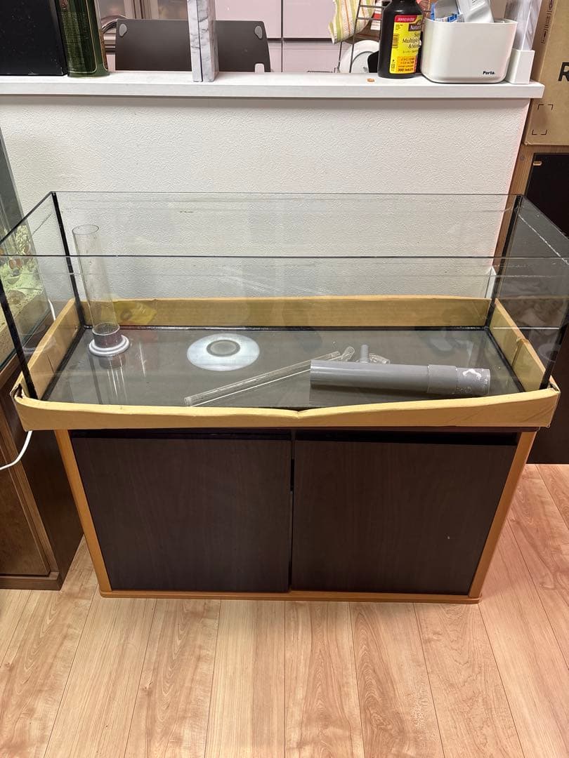 専用900×300×300オーバーフローセット(水槽)ブラックシリコン