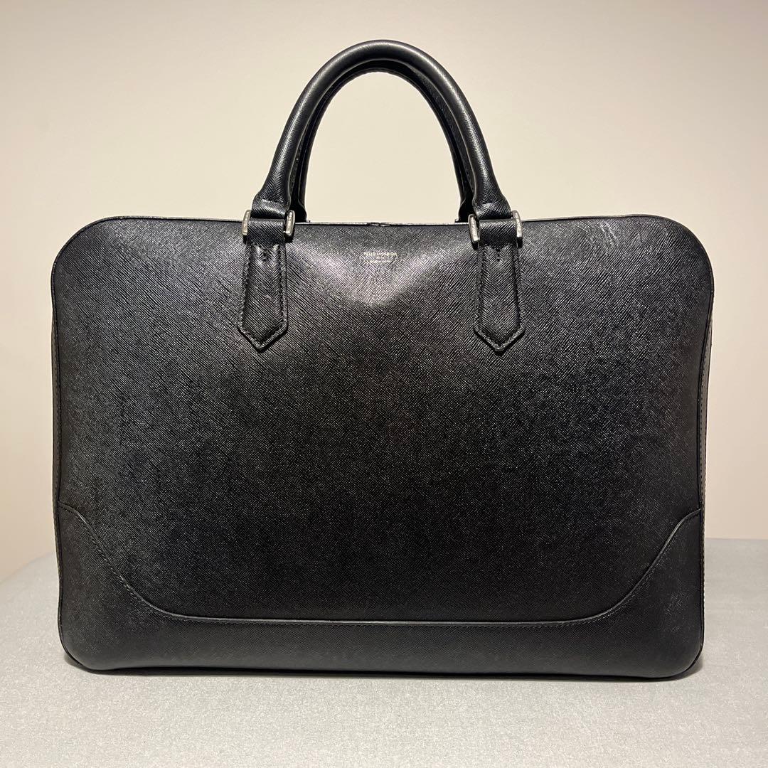 す*ん様 ペッレモルビダキャピターノ 2室タイプ 2way ブリーフケース黒ブラ