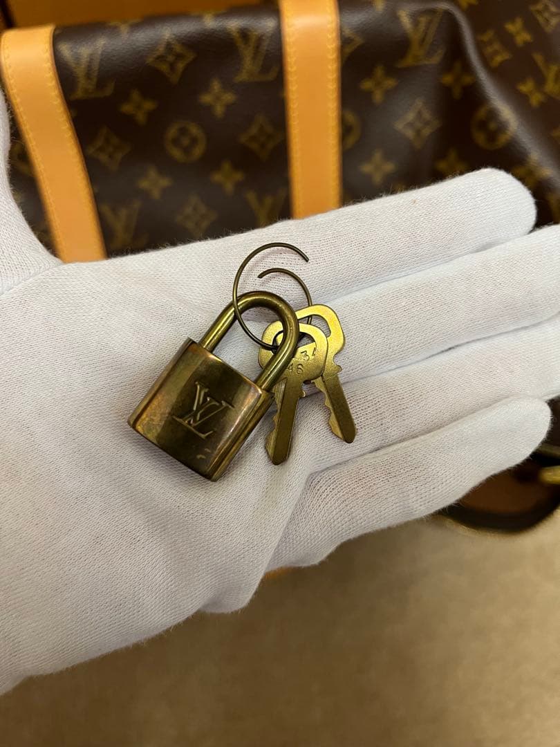 【美品 Louis Vuitton】 キーポル・バンドリエール50