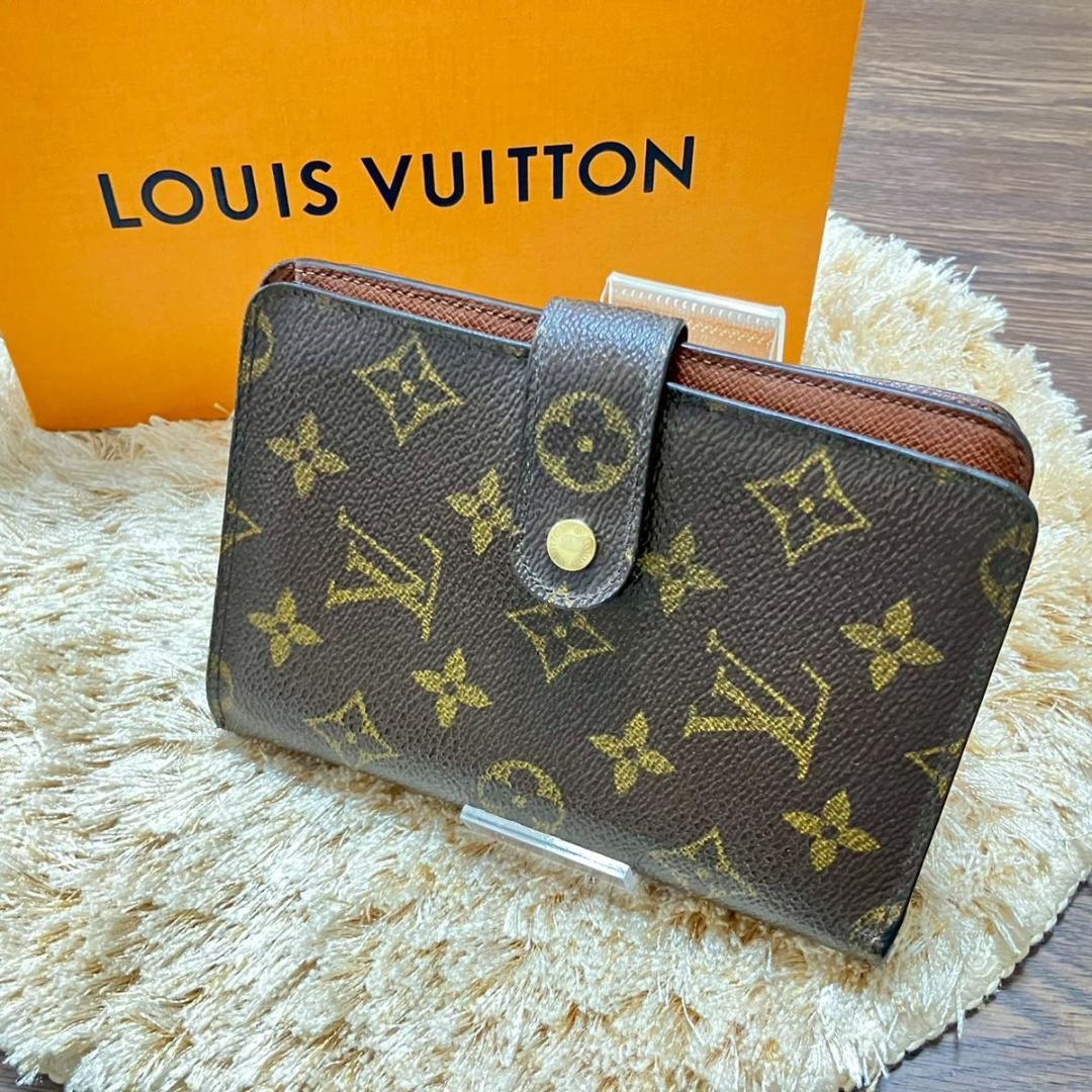 ルイヴィトン モノグラム ポルトパピエジップ 二つ折り財布 レディース