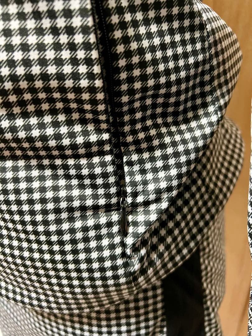 アディダスゴルフ リバーシブル中綿上下セット M ブラック×チェック｜軽量・美品