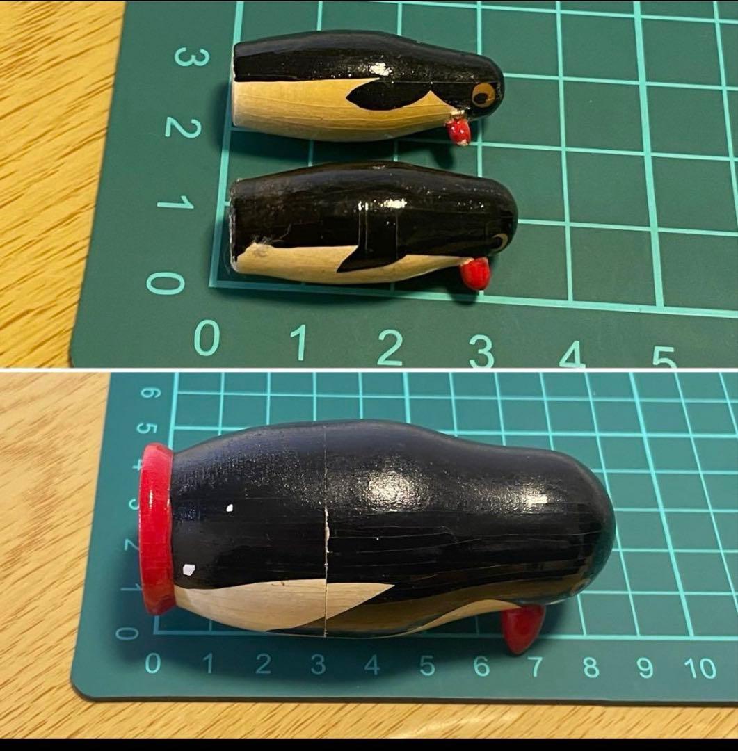 月末出品終了‼️レア‼️ソビエト時代のペンギンのマトリョーシカ3組。現状