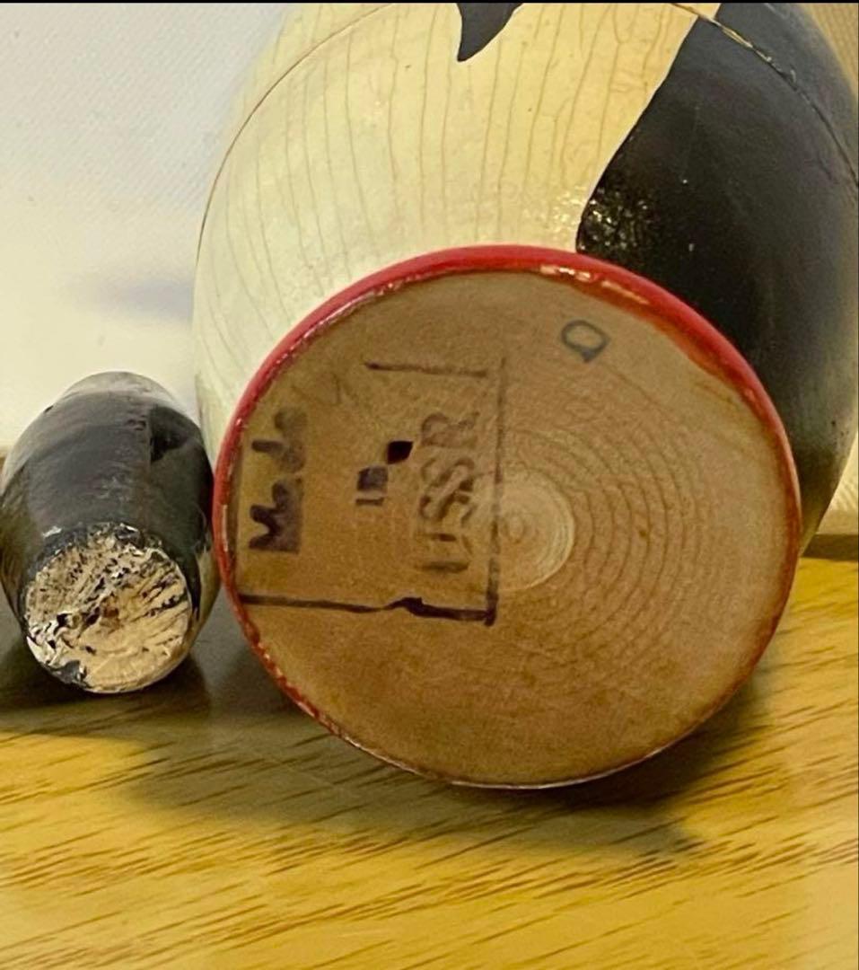 月末出品終了‼️レア‼️ソビエト時代のペンギンのマトリョーシカ3組。現状