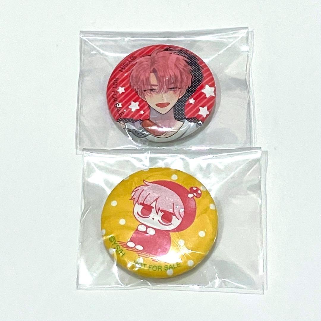 多聞くん今どっち　非売品　缶バッジ 2種　漫福ガチャ　購入特典　福原多聞