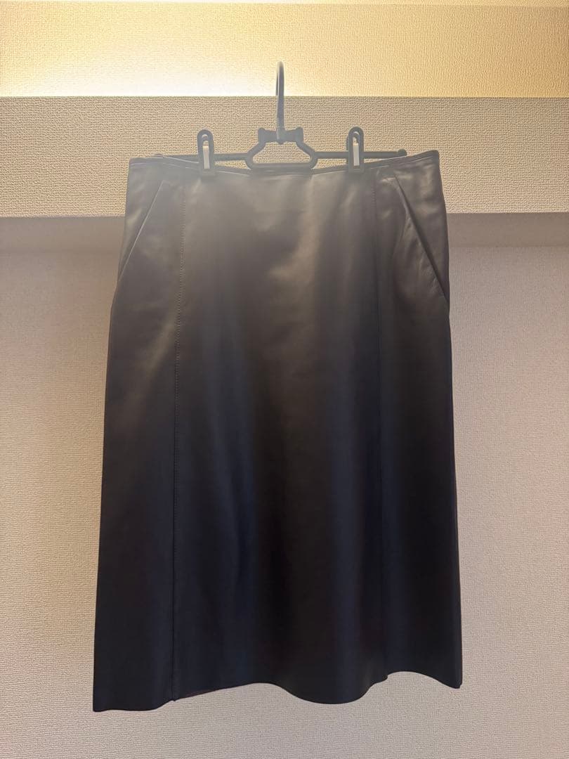 美品LOEWE ラムレザー スカート 36 ロエベ　jwanderson