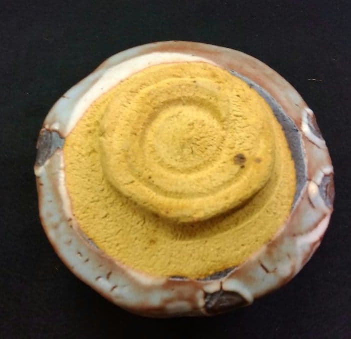 茶道具 茶碗 鼡志野 栄山窯 加藤西陵 共箱 新品 志野 美濃焼