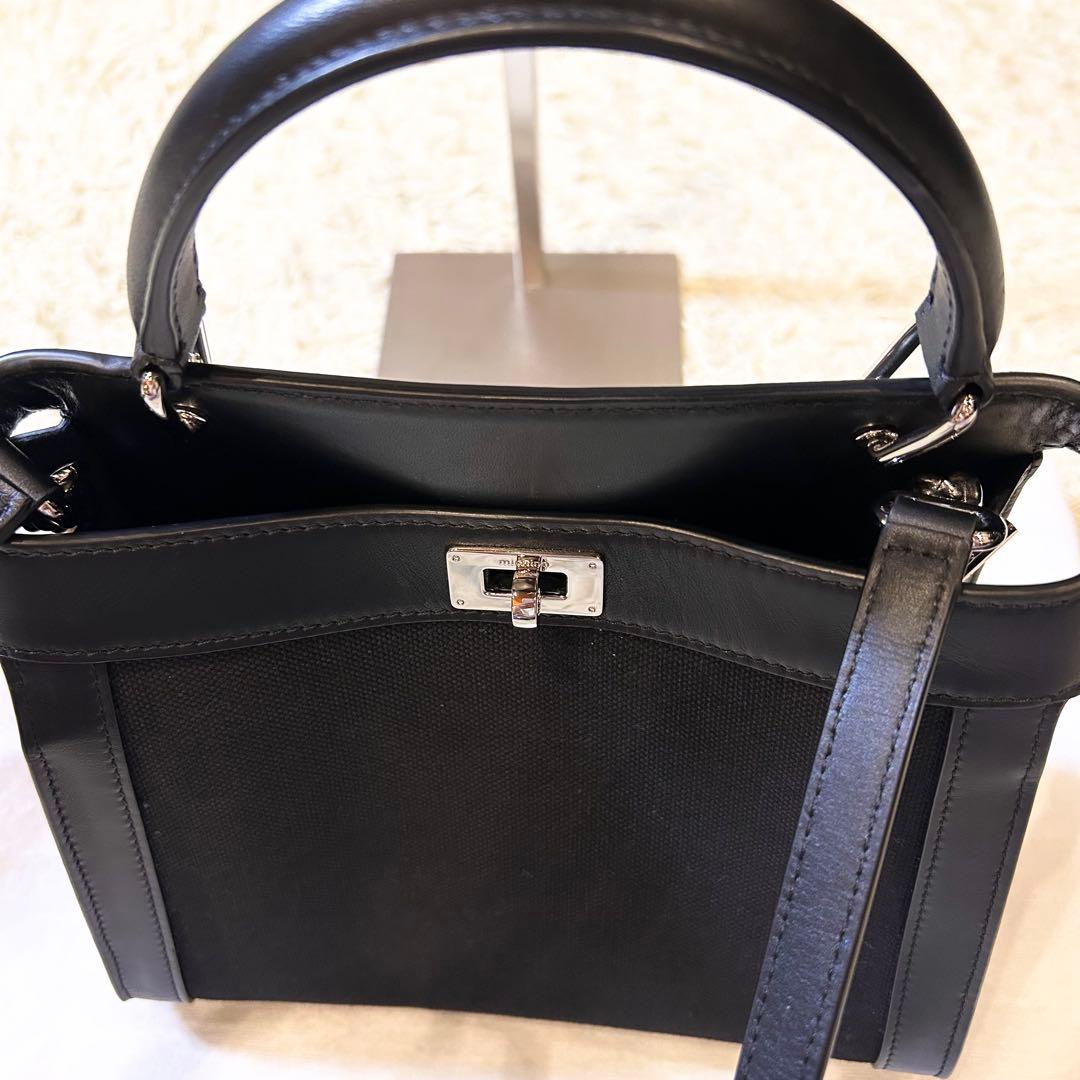 未使用級✨️michino PARIS　ミチノパリ　ルテスミニ　キャンバスレザー