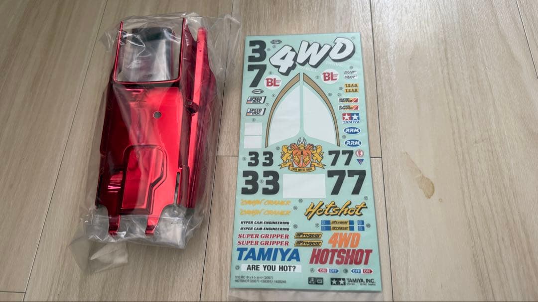 タミヤ ホットショット レッドメタリックボディ(超希少)