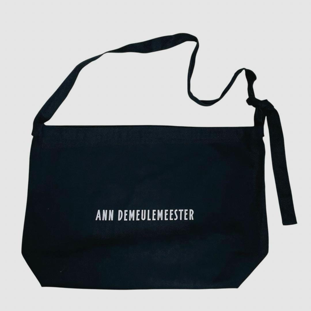 美品 ANN DEMEULEMEESTER ブラック ショルダーバッグ f285
