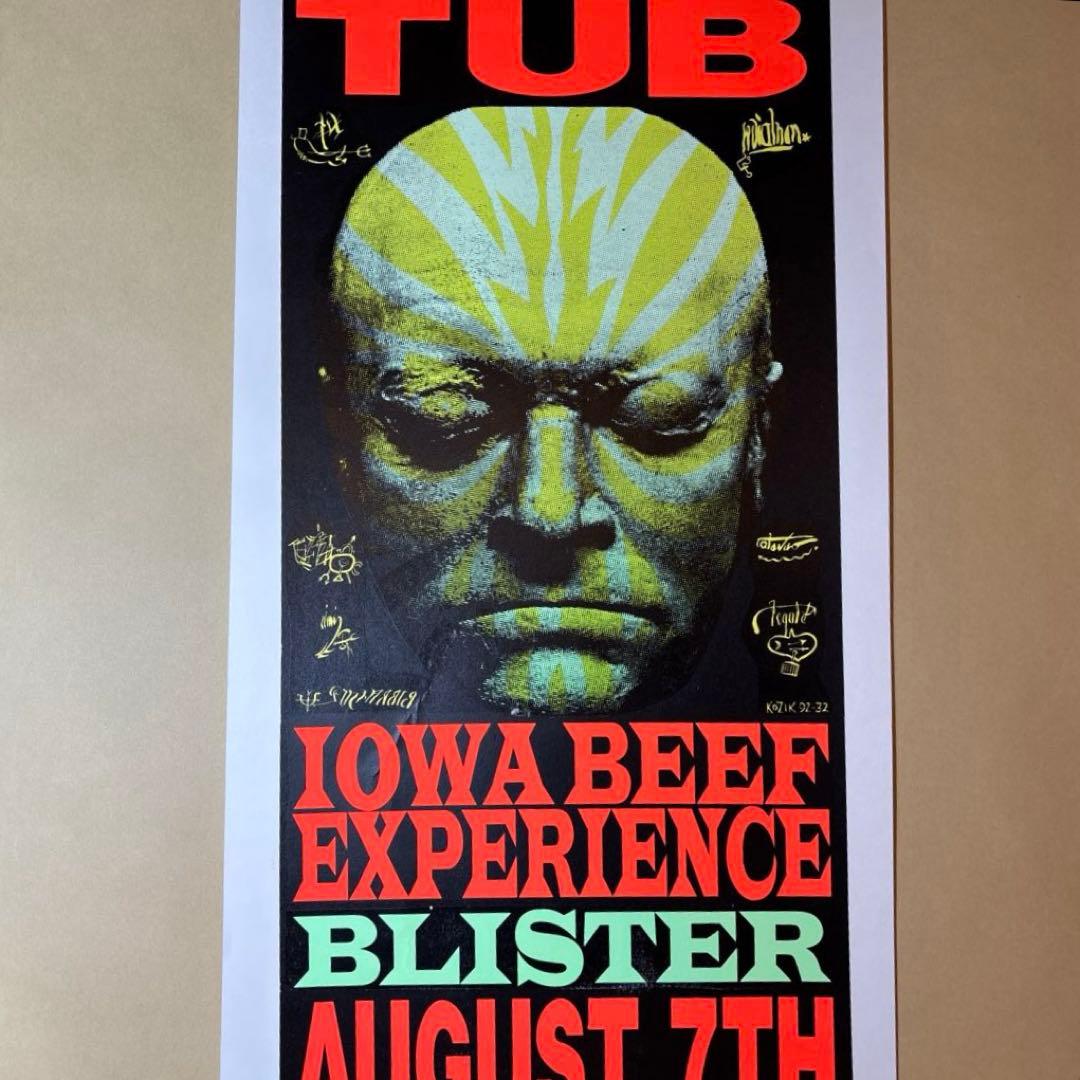 KOZIK STEEL POLE BUTH TUB シルクスクリーンポスター