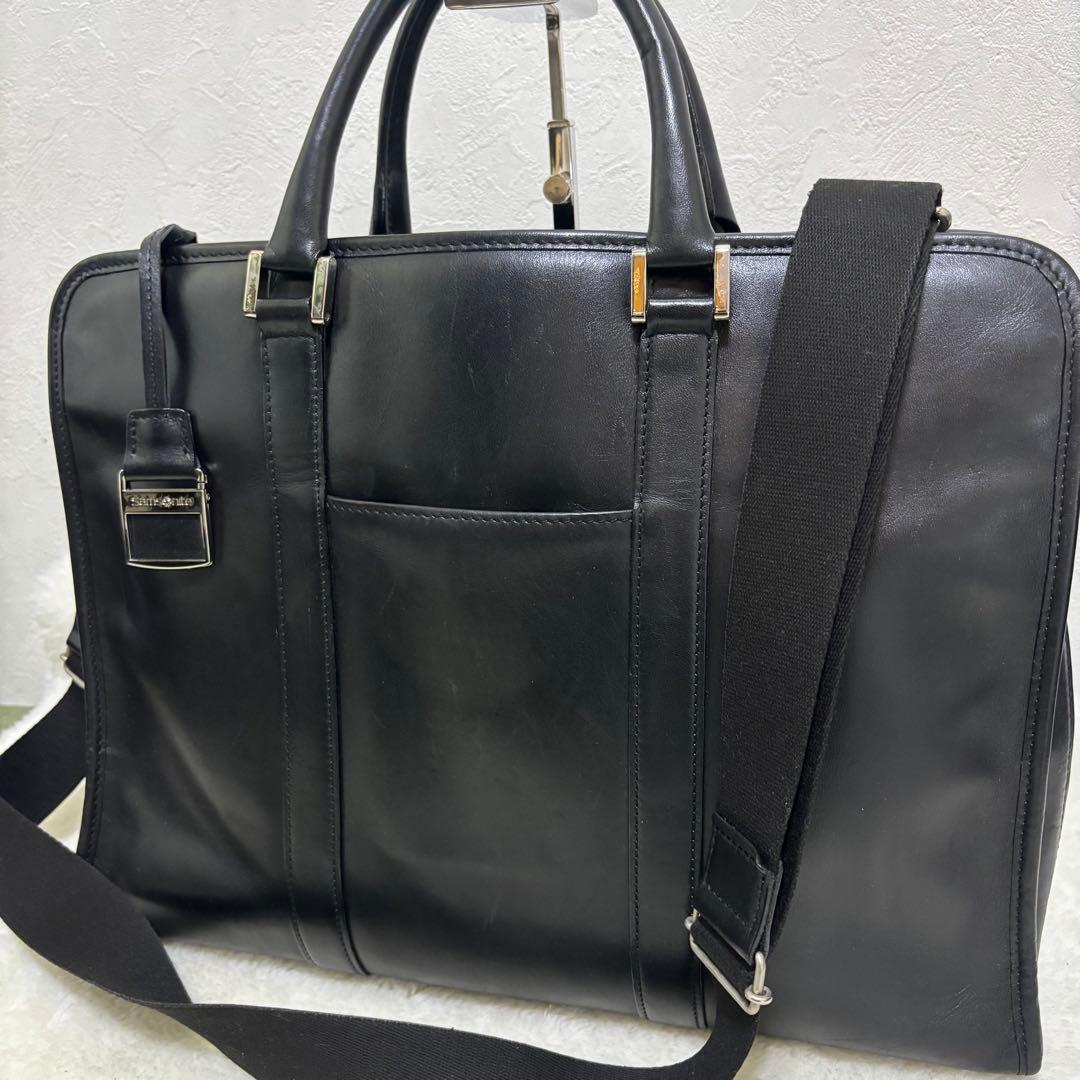 サムソナイト　ビジネスバッグ　ブラックレーベル　デュモンクス　レザー　2way