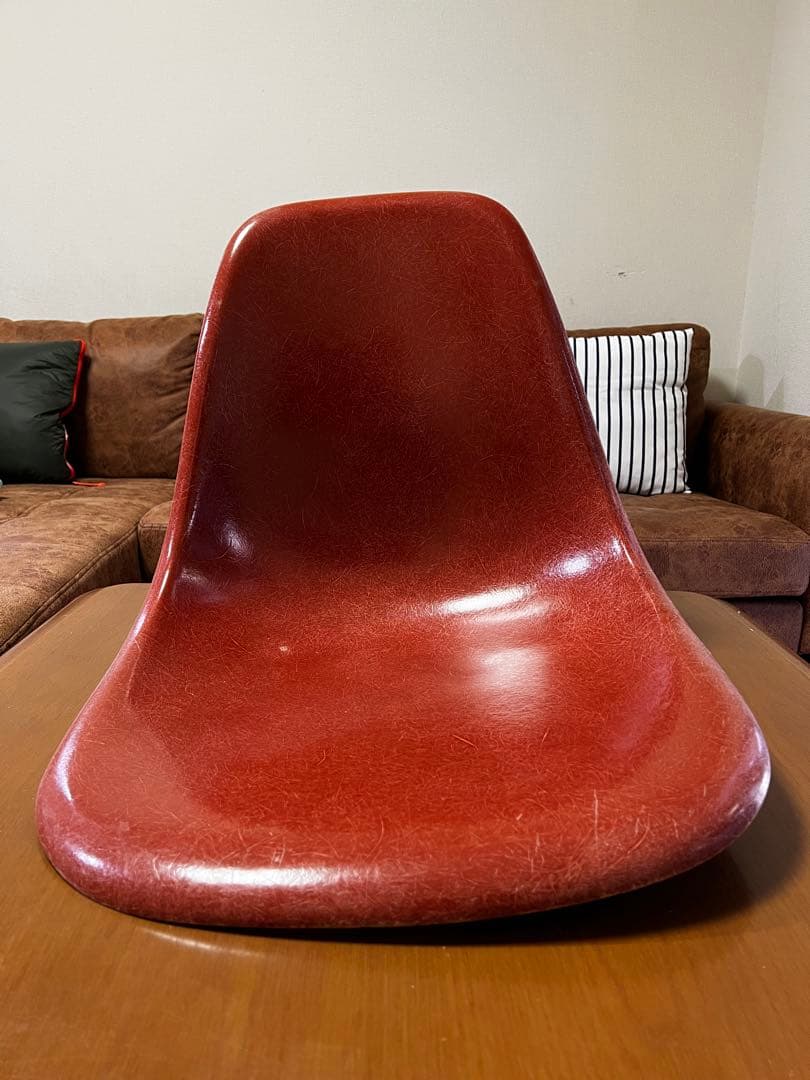 ハーマンミラー シェルチェア　座面のみ　希少色テラコッタ　レアカラー