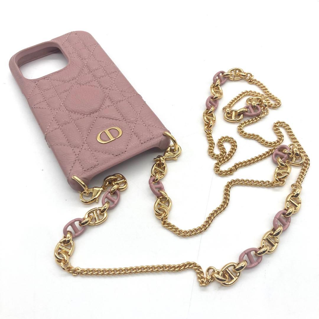 【極美品】クリスチャンディオール iPhoneケース 14pro カナージュ