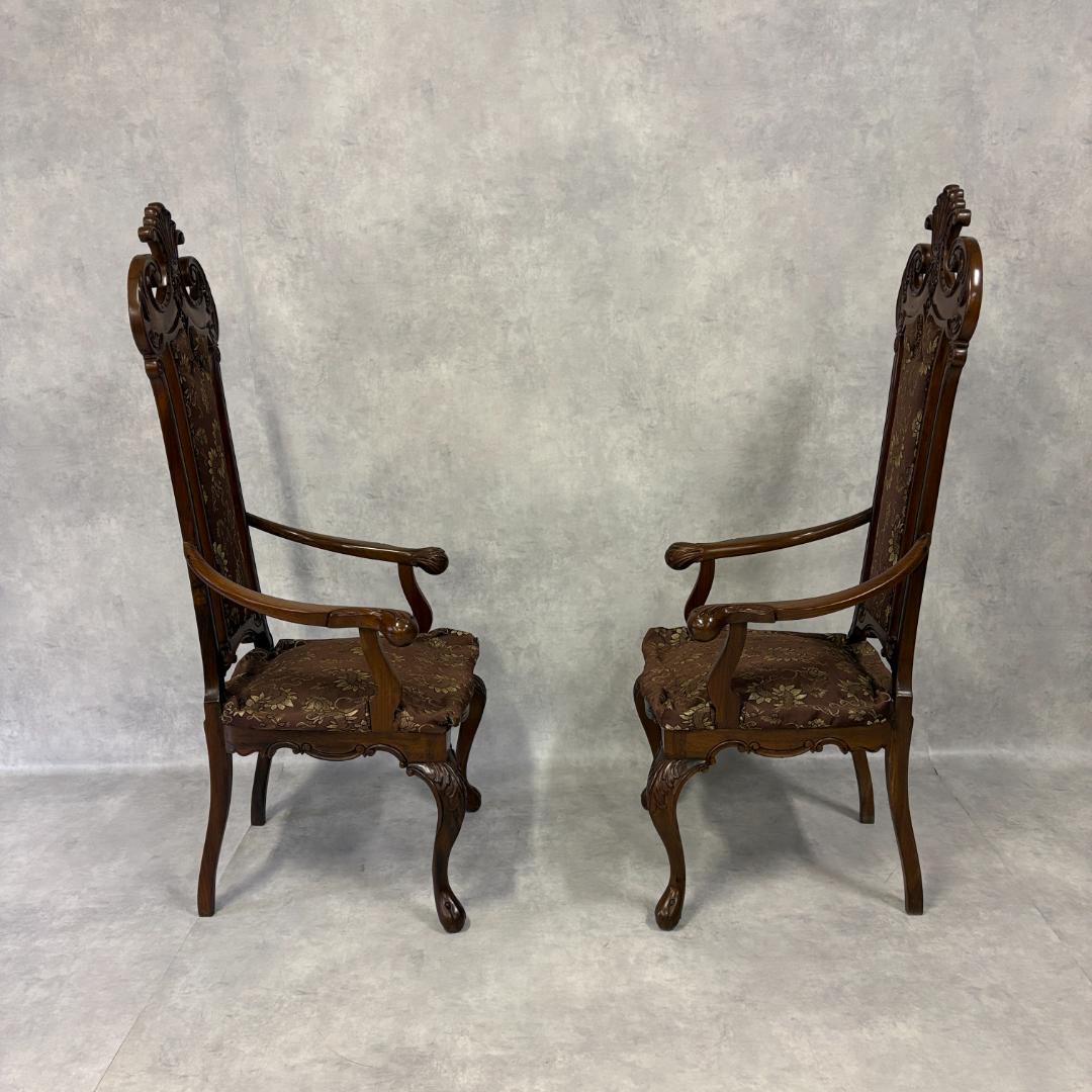 ロココ調 ハイバックアームチェア【A】