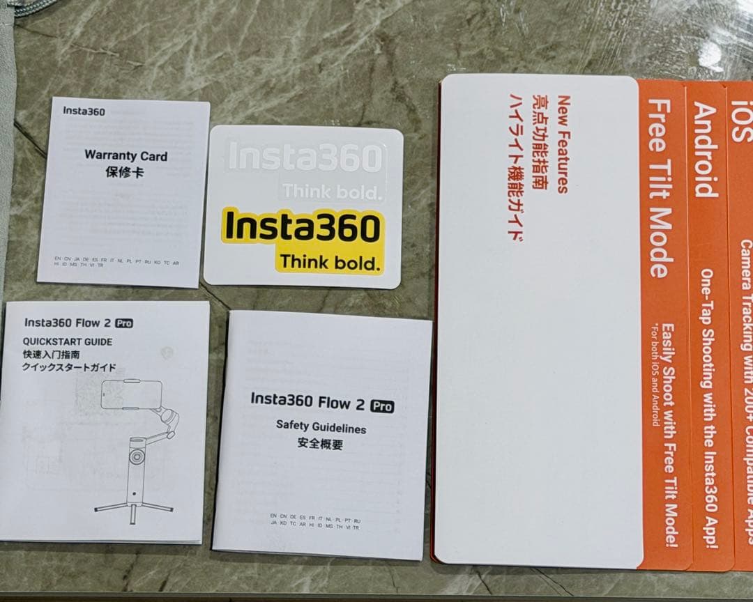 【動作確認済】Insta360 Flow2 Pro +磁気スマートフォンマウント