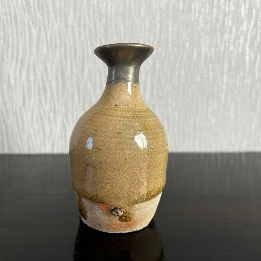 織部　小徳利　金継ぎ