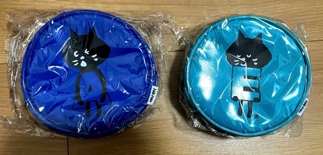 ニャー　Ne-ne t イニシャル　PU合皮円柱型ポーチ 10個セット 新品