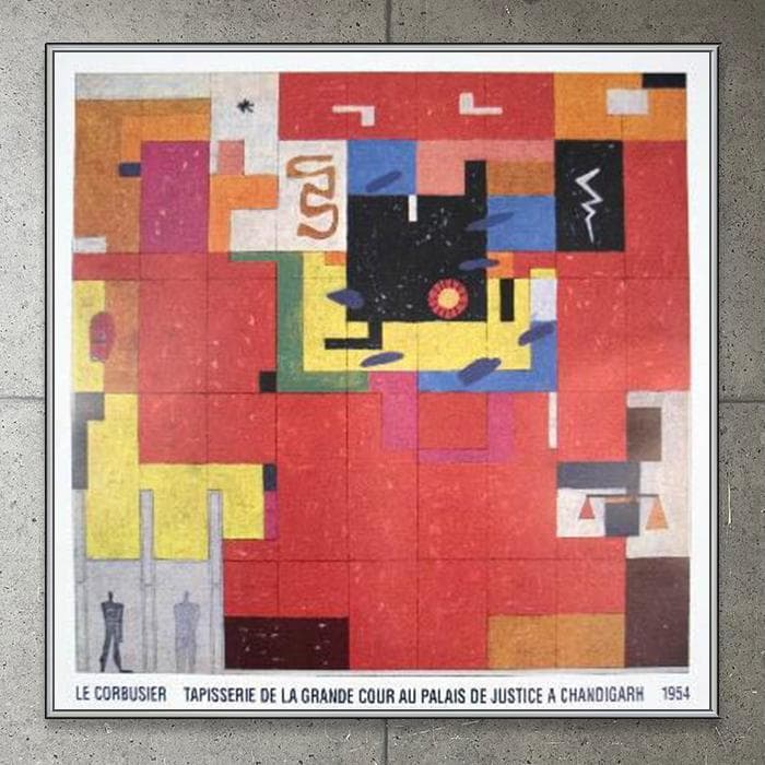 額装済/Wandteppich/ル コルビジェ/インテリア/ポスター/アート