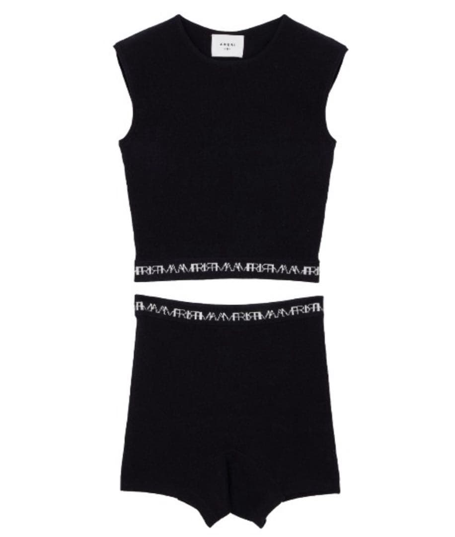 【Ameri Vintage】MEDI LOGO KNIT SET UP