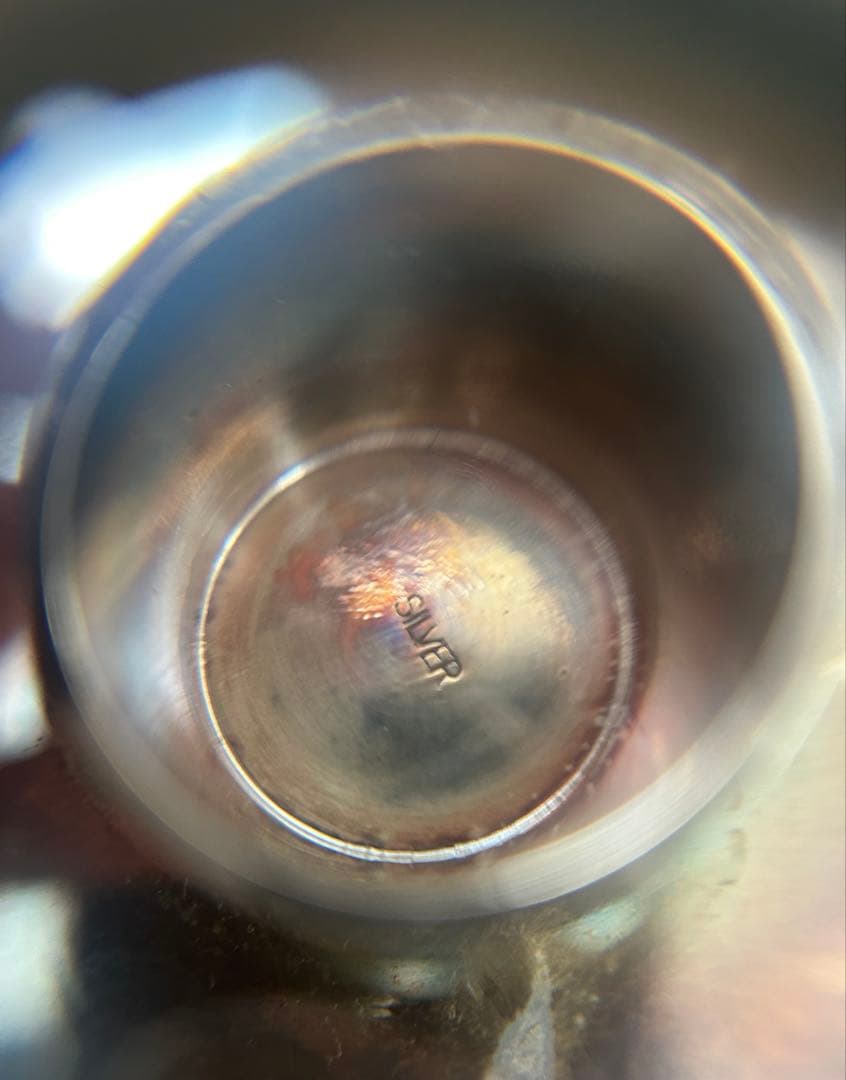 銀杯　農林内臣　贈　銀盃　純銀　SILVER 1000 造幣局　国旗　おまけ付き