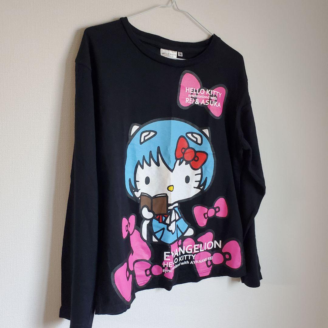 サンリオ ハローキティ 新世紀エヴァンゲリオン コラボ Tシャツ M 綾波レイ
