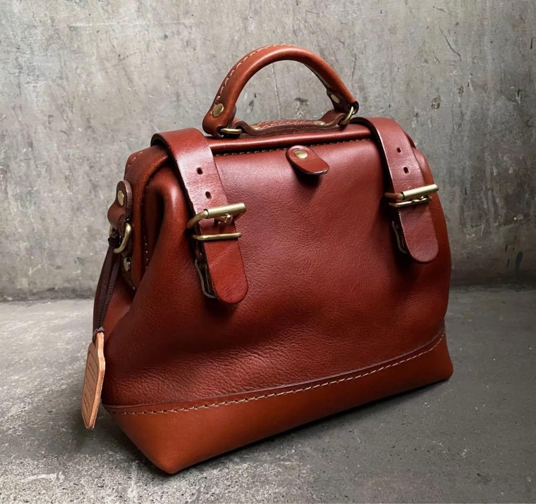 HERZ ヘルツ レザー 口枠 2wayバッグ