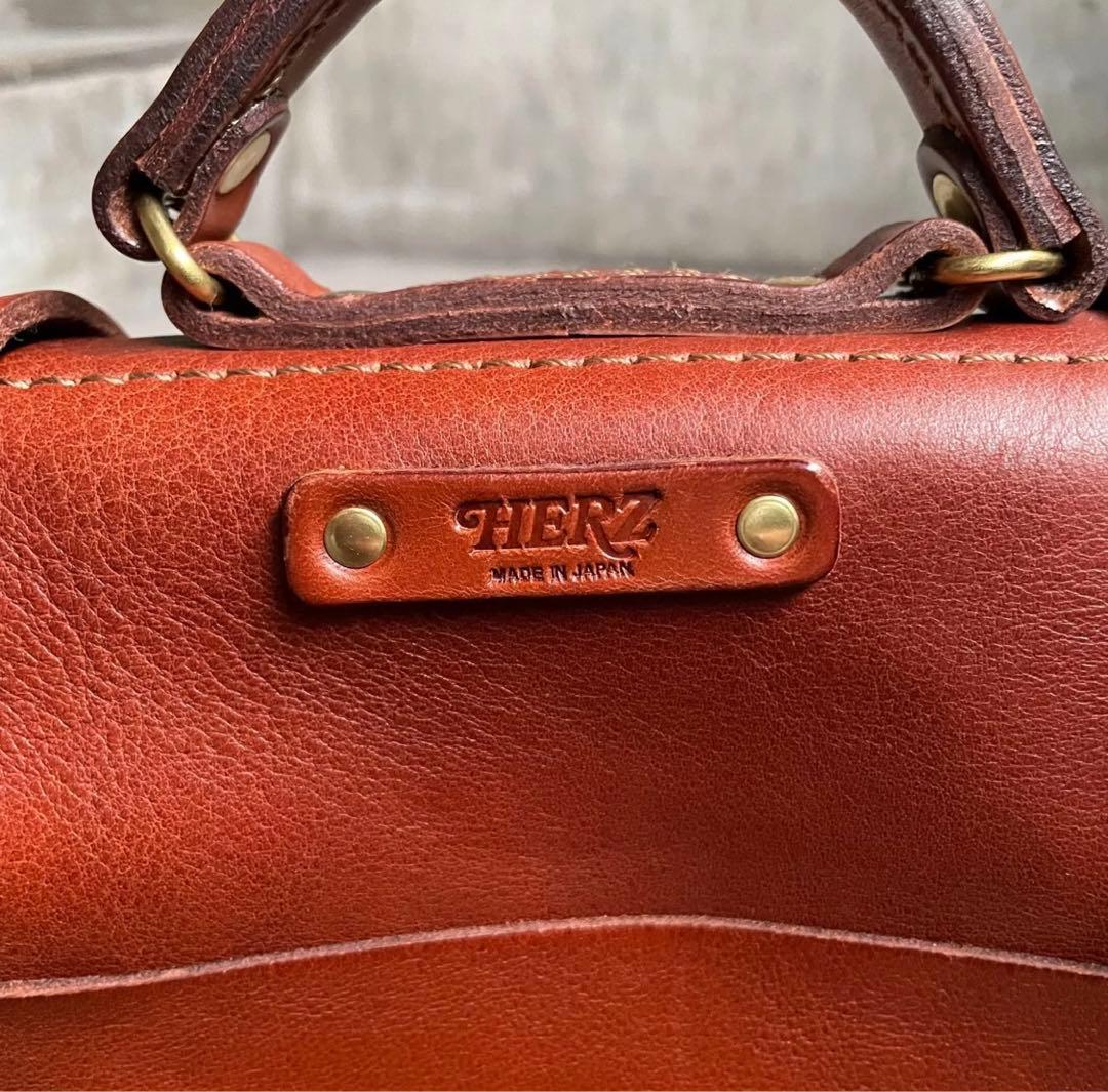 HERZ ヘルツ レザー 口枠 2wayバッグ