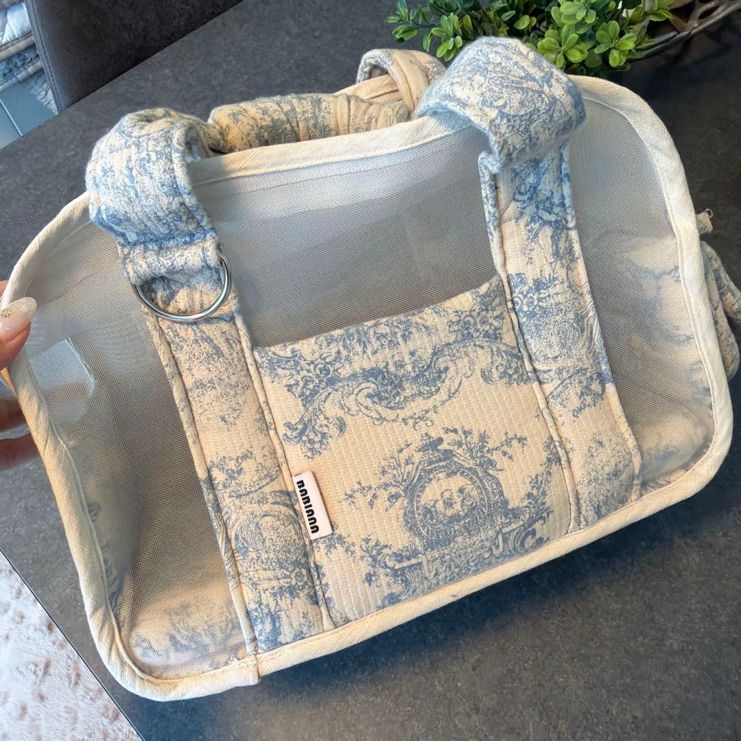 キャリーバッグ・スリング Babiana AJIBAG CUBE SEETHROUGH [Blue]XS