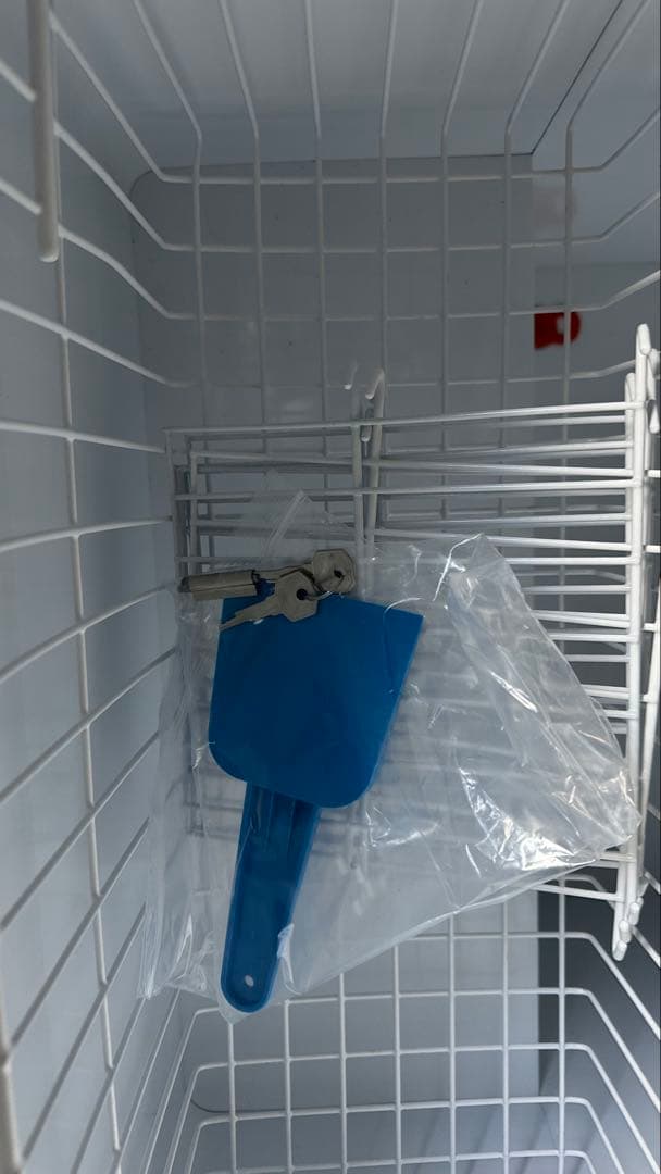 フリーザー ワイヤーバスケット付き デジタル温度表示