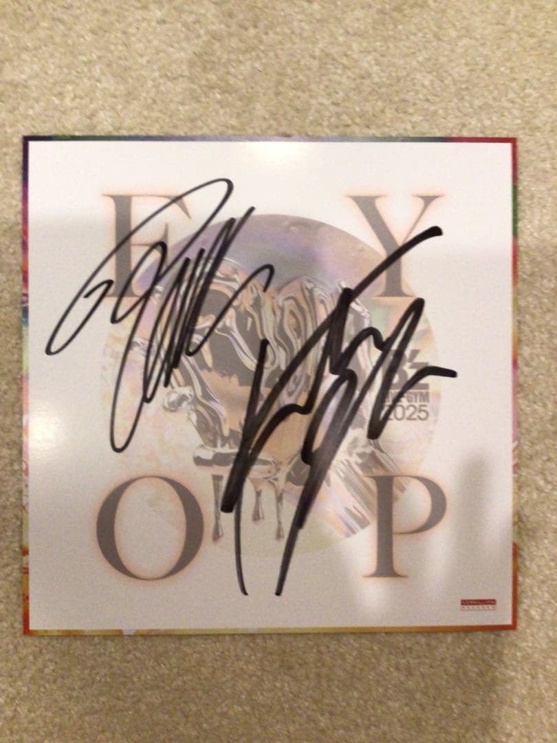 B'z サイン色紙　2025 FYOP　福岡ドーム11月30日分