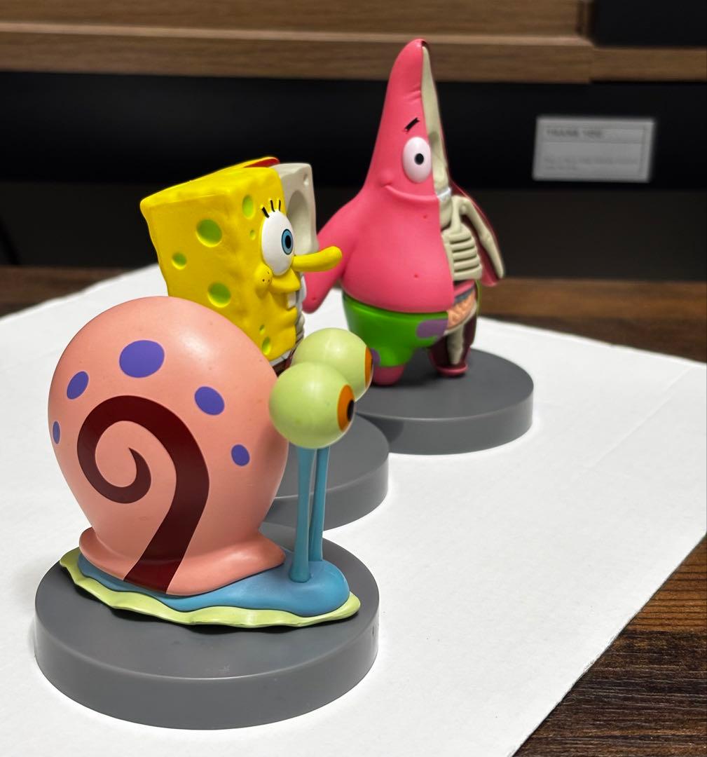 スポンジボブ Mightyjaxx 解剖学的フィギュア 3体セット