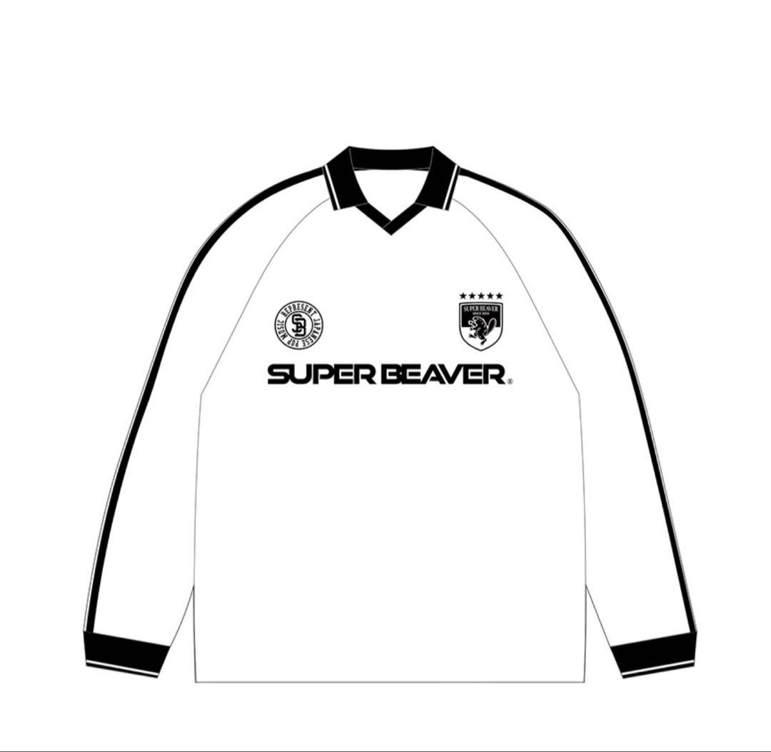 新品SUPER BEAVER サッカーシャツ ホワイト Mサイズ　ショッパー付き