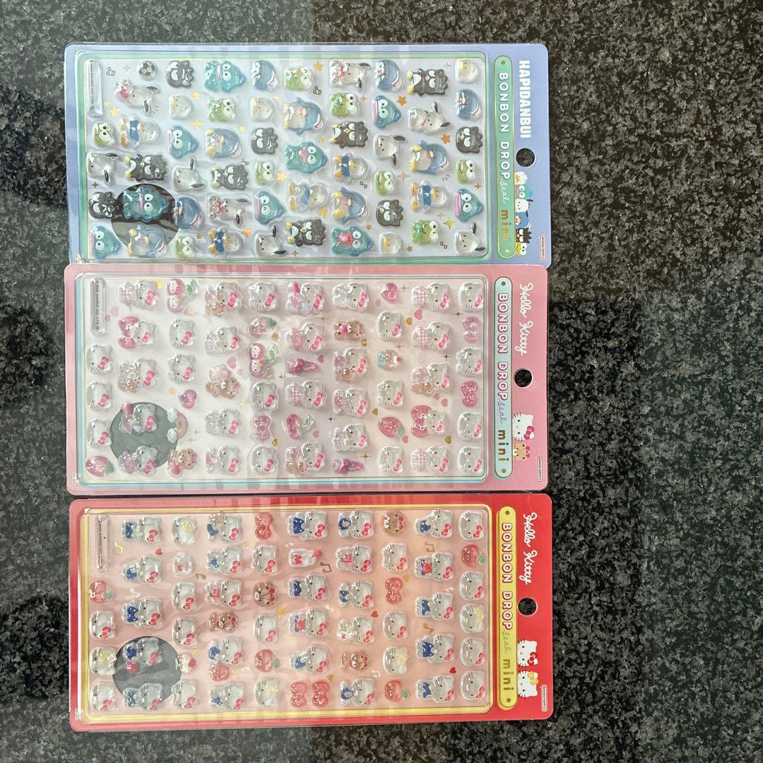 ボンボンドロップキャラクターシール 6枚セット