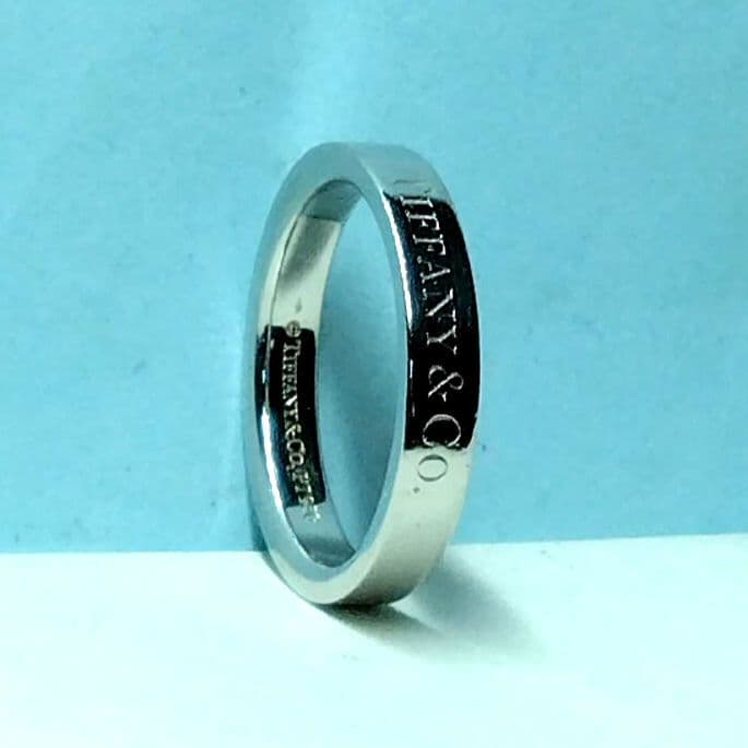 ティファニーフラットバンドリング　プラチナ950 6.5号　新品仕上げ。