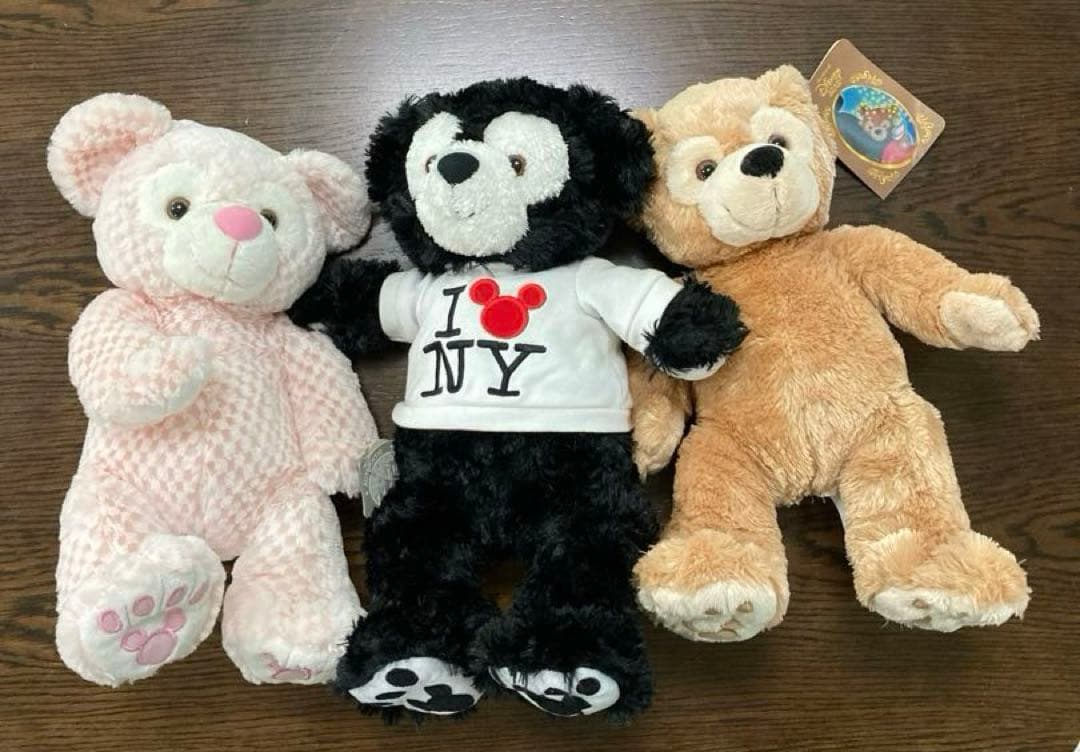 ダッフィ　Duffy　WDW 海外ディズニー　黒　ピンク　限定　ディズニーベア