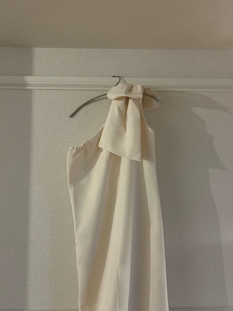 スーツ・フォーマル・ドレス Acka one shoulder point one-piece ivory