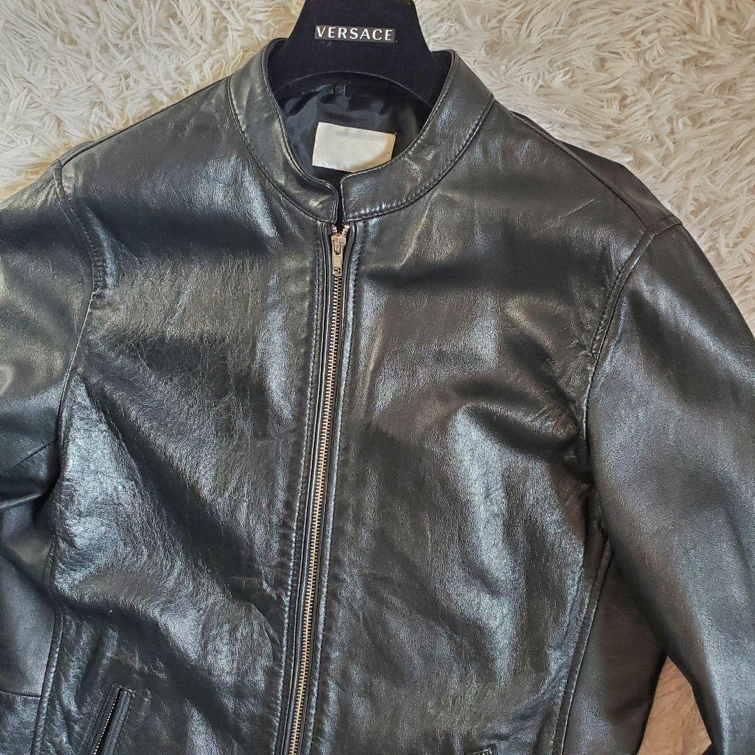 極美品 LHP lazy hazy planet シングル ライダース L 黒