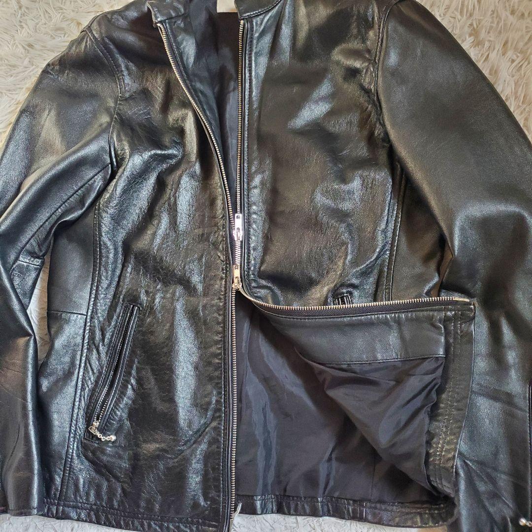 極美品 LHP lazy hazy planet シングル ライダース L 黒