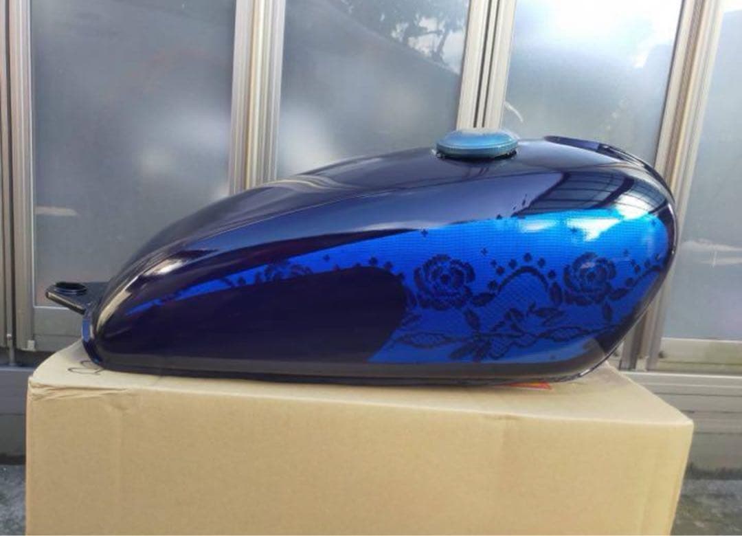 YAMAHA SR400 タンク キャンディーブルー