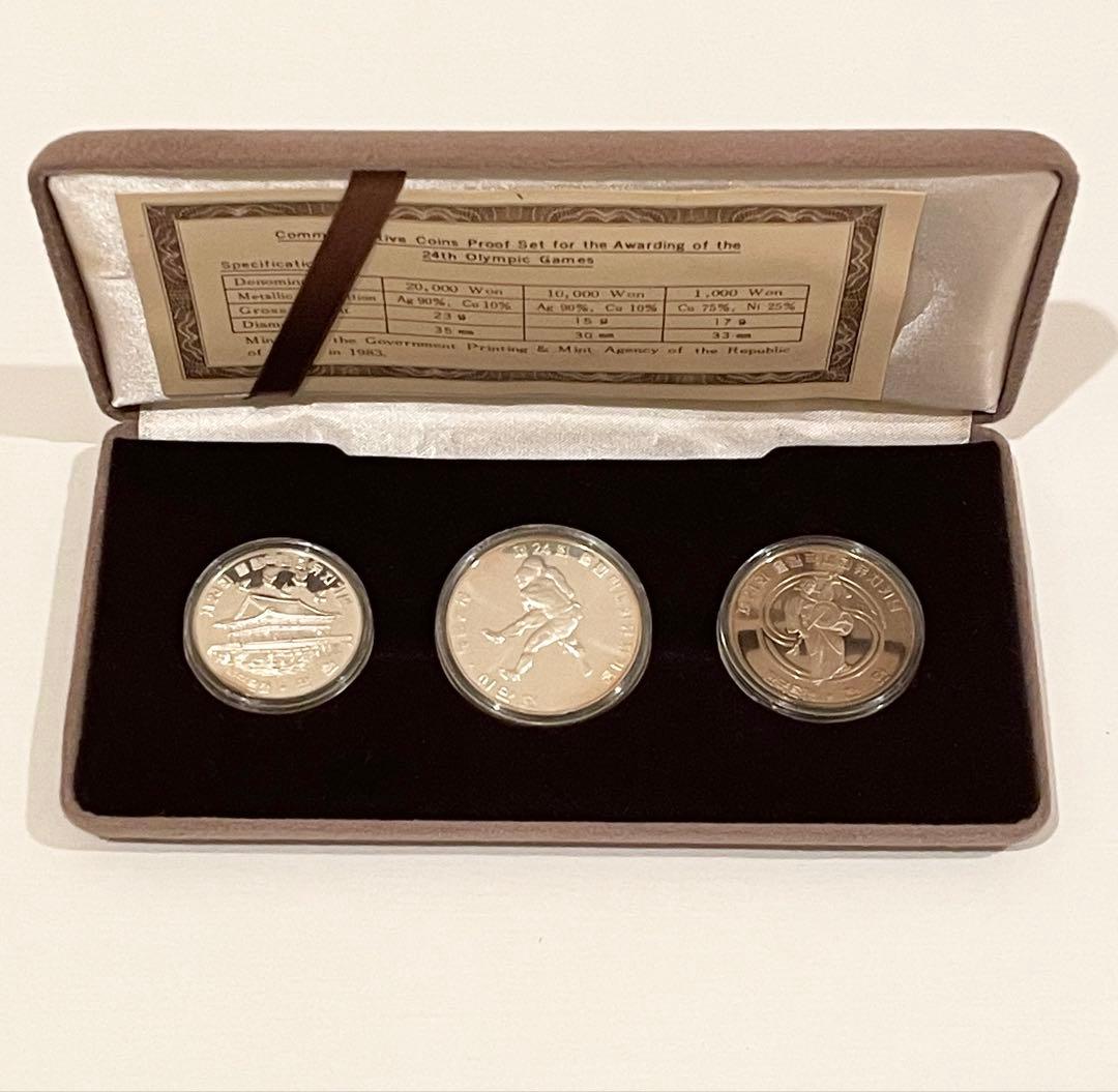 1983年 韓国 ソウルオリンピック記念硬貨 銀貨