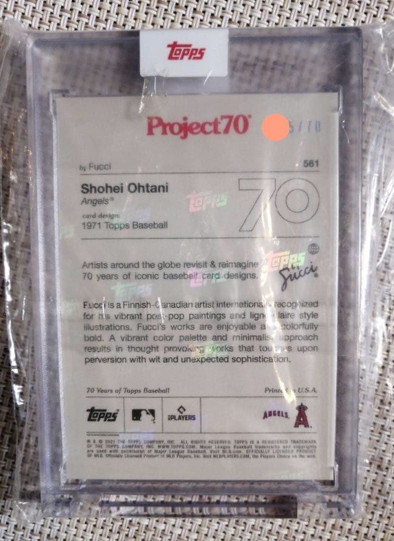 Rainbow Foil  ToppsProject70カード561 大谷翔平