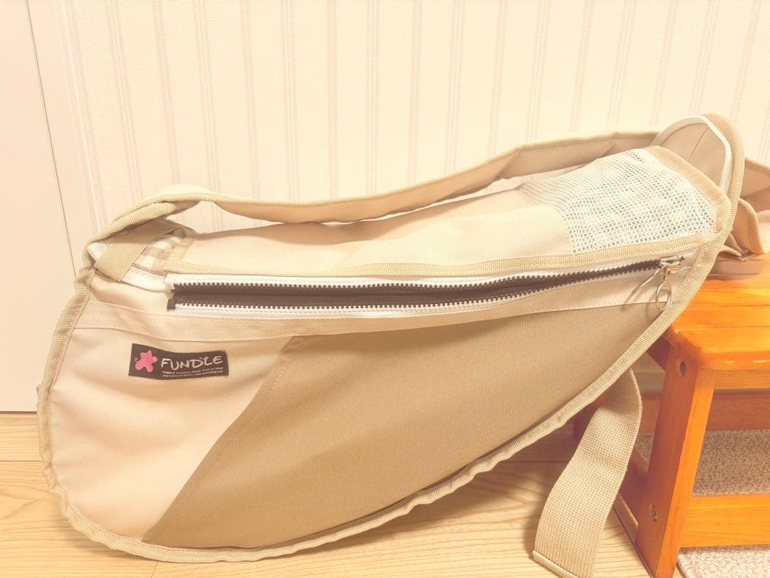 FUNDILE ベージュキャリーバッグ　スタンダード　「黄色い中敷きパッド」付属