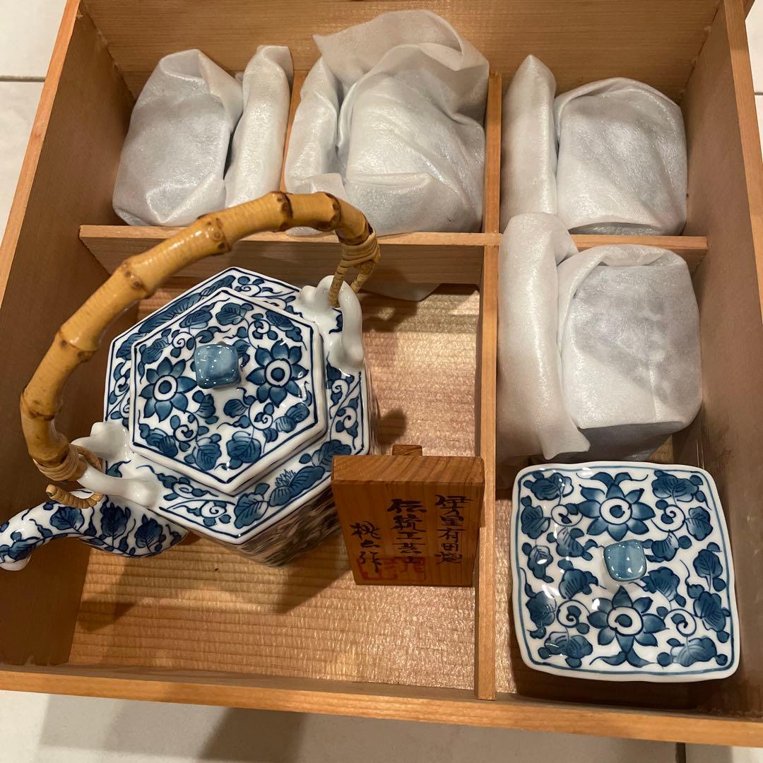 新品有田焼伝統工芸士桃山作茶器揃い