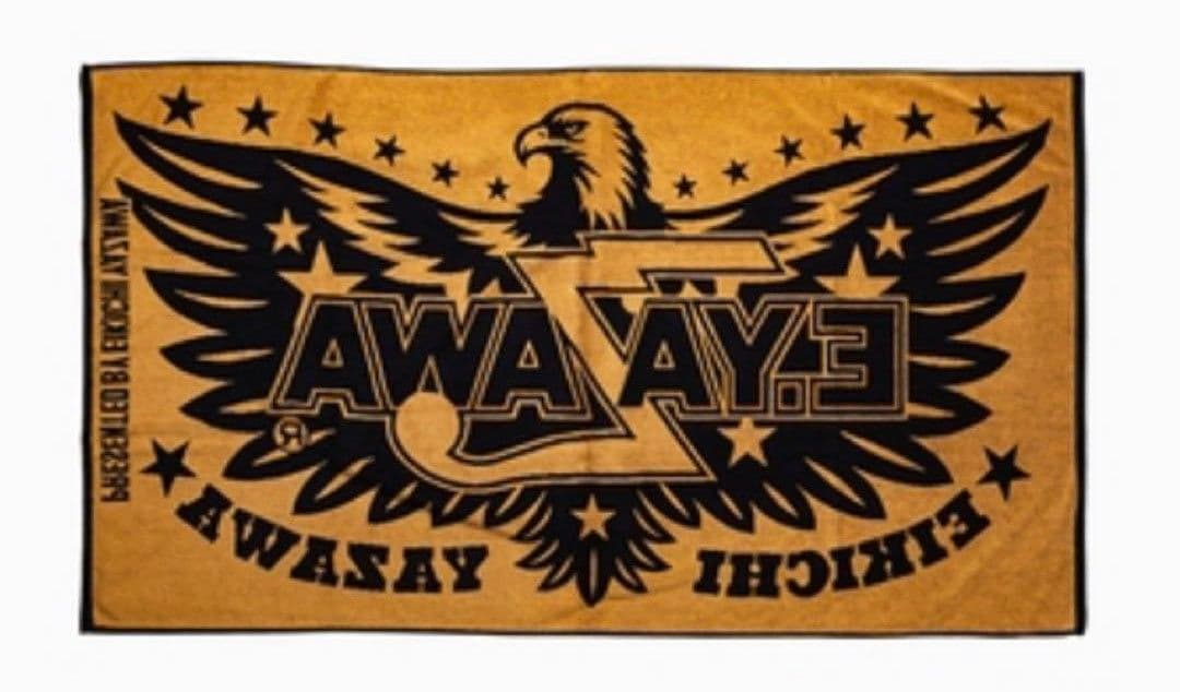 【値下げ】矢沢永吉　ジャガードスペシャルビーチタオル(ロゴ)イーグル