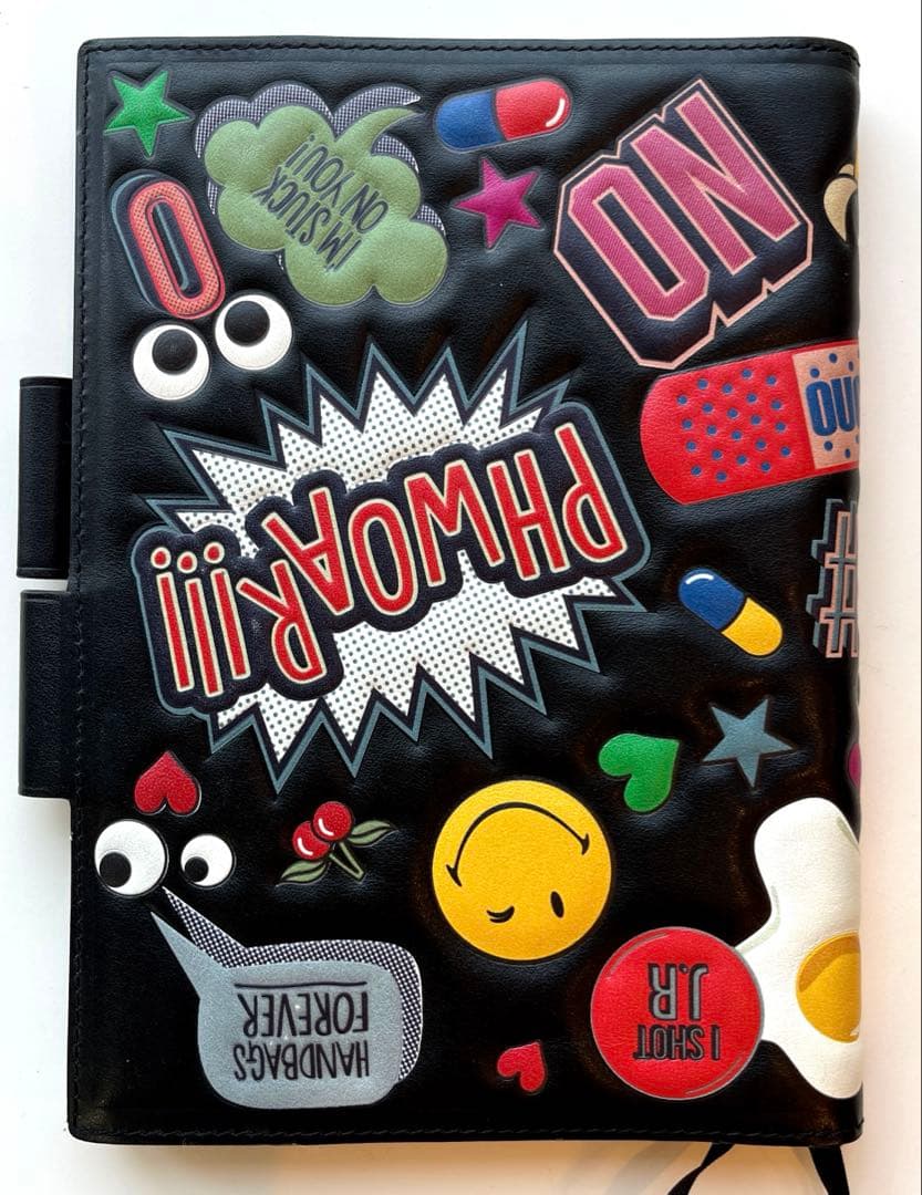 ◆Anya Hindmarch◆A5 オールオーバーステッカー 手帳カバー
